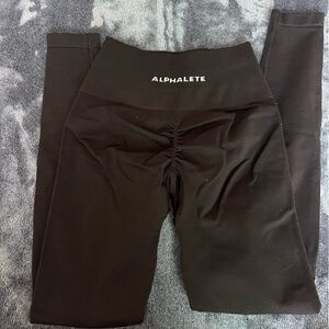 NWOT XS ALPHALETE AMPLIFY V1 Leggings in MOCHA